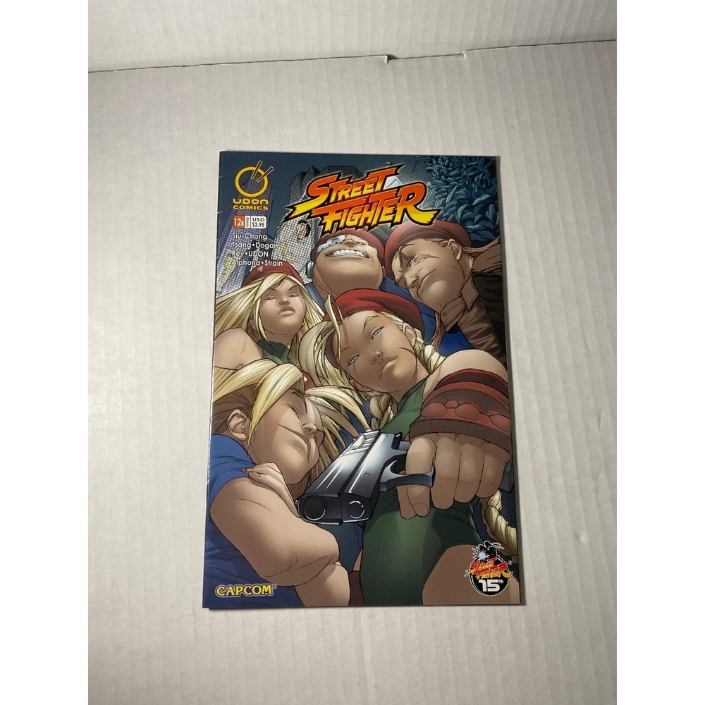 Street Fighter #12 Udon Comics Capcom 15th Anniversary Adrian Alphona Cover 2004